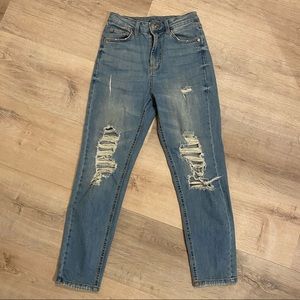 High rise mom jeans